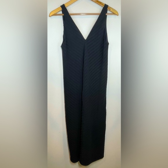NWOT Everlane The City Stripe Midi Dress in Black Size 4 - Picture 5 of 16